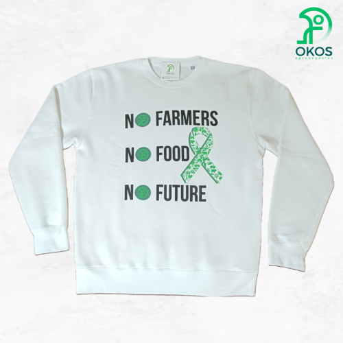 SUDADERA OKOS «NO FARMERS. NO FOOD. NO FUTURE»