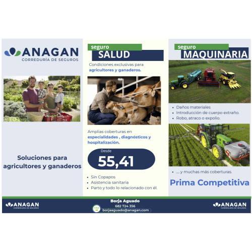 Seguros ANAGAN  - ESPECIFICOS  para AGRICULTORES y GANADEROS