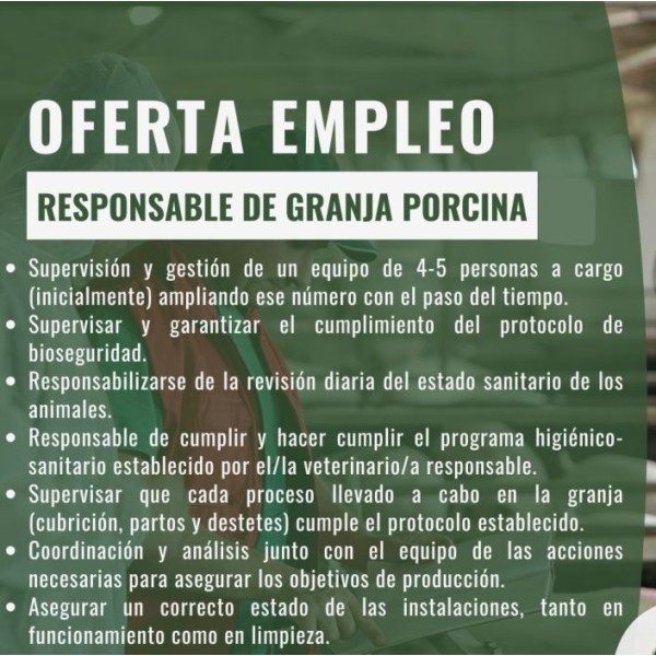 Responsable de granja porcina