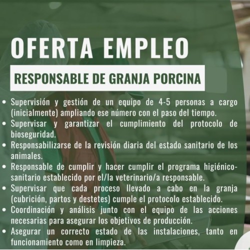 Responsable de granja porcina