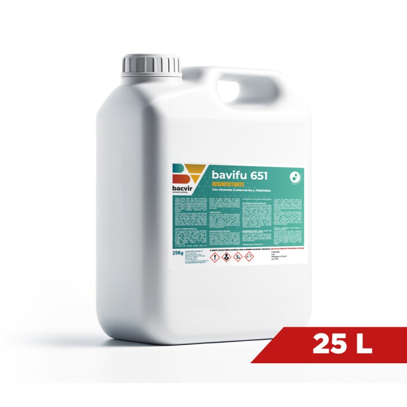 BACVIR BAVIFU 651 | Desinfectante Bactericida, Virucida y Fungicida