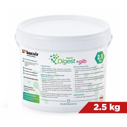 BACVIR DIGEST RUMINANT + glb | Apoyo Digestivo para Rumiantes Jóvenes